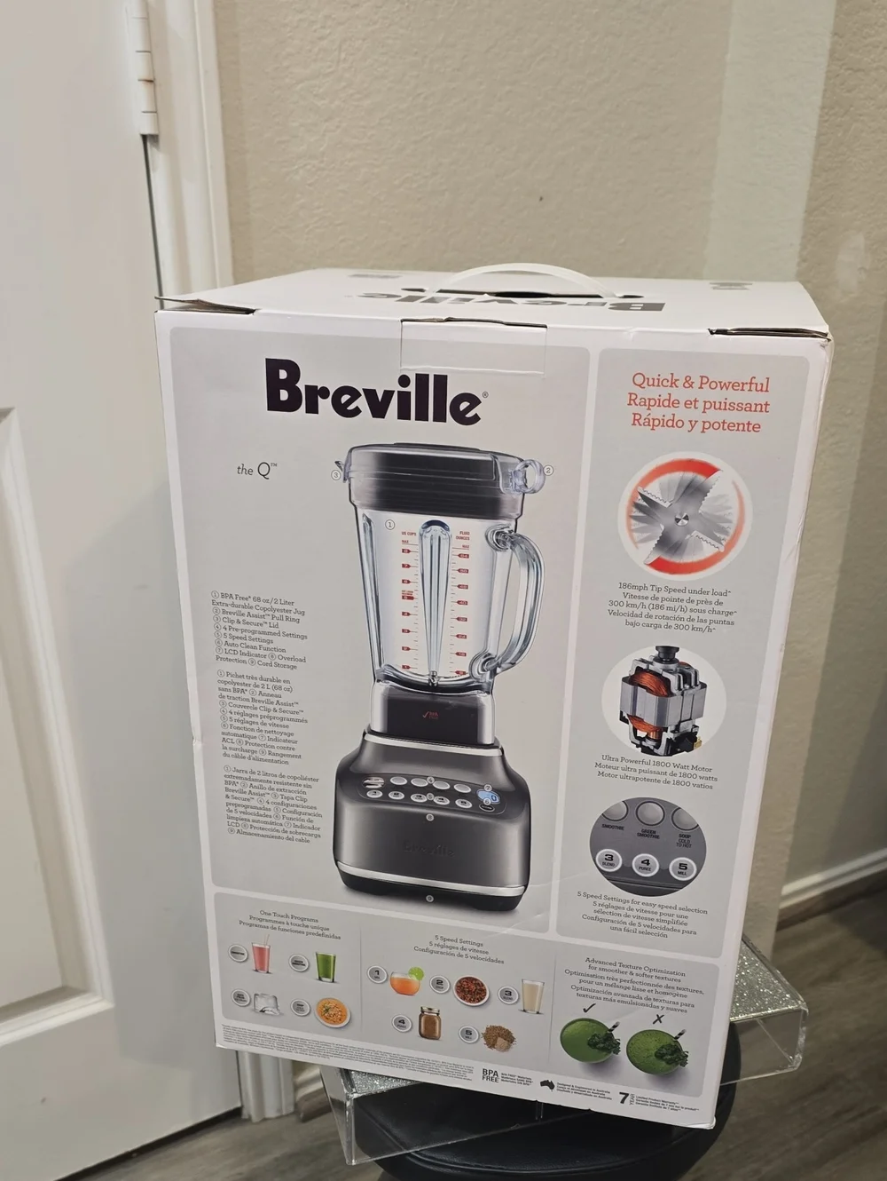 Breville The Q Blender- Smoked Hickory